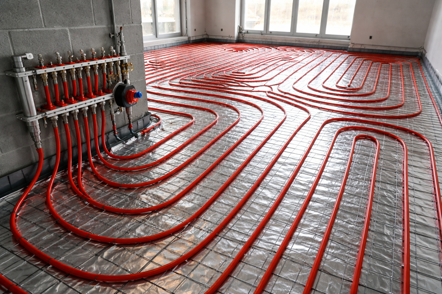 Radiant floor heating