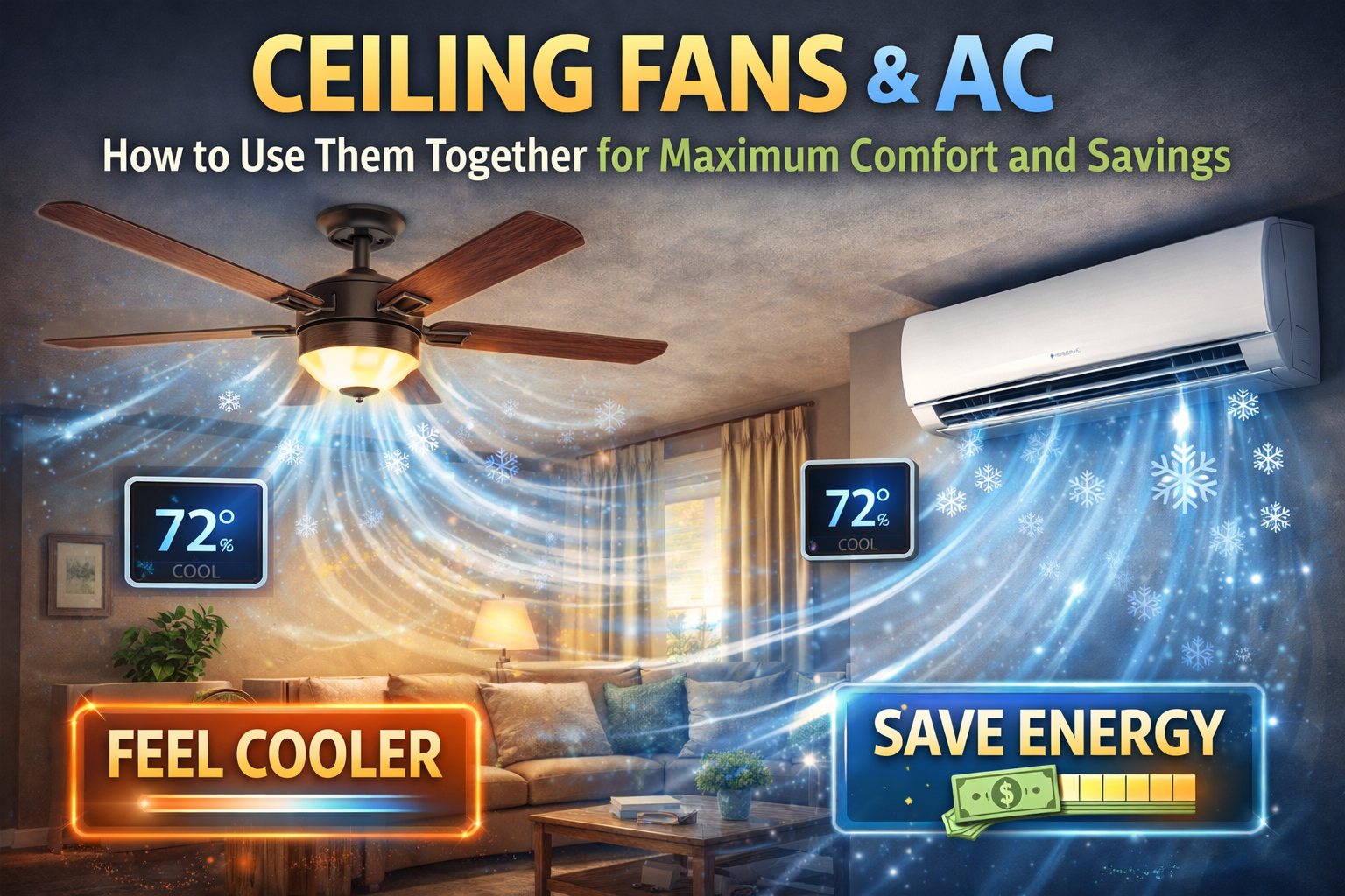 Ceiling Fans and AC
